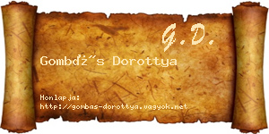 Gombás Dorottya névjegykártya
