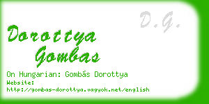 dorottya gombas business card